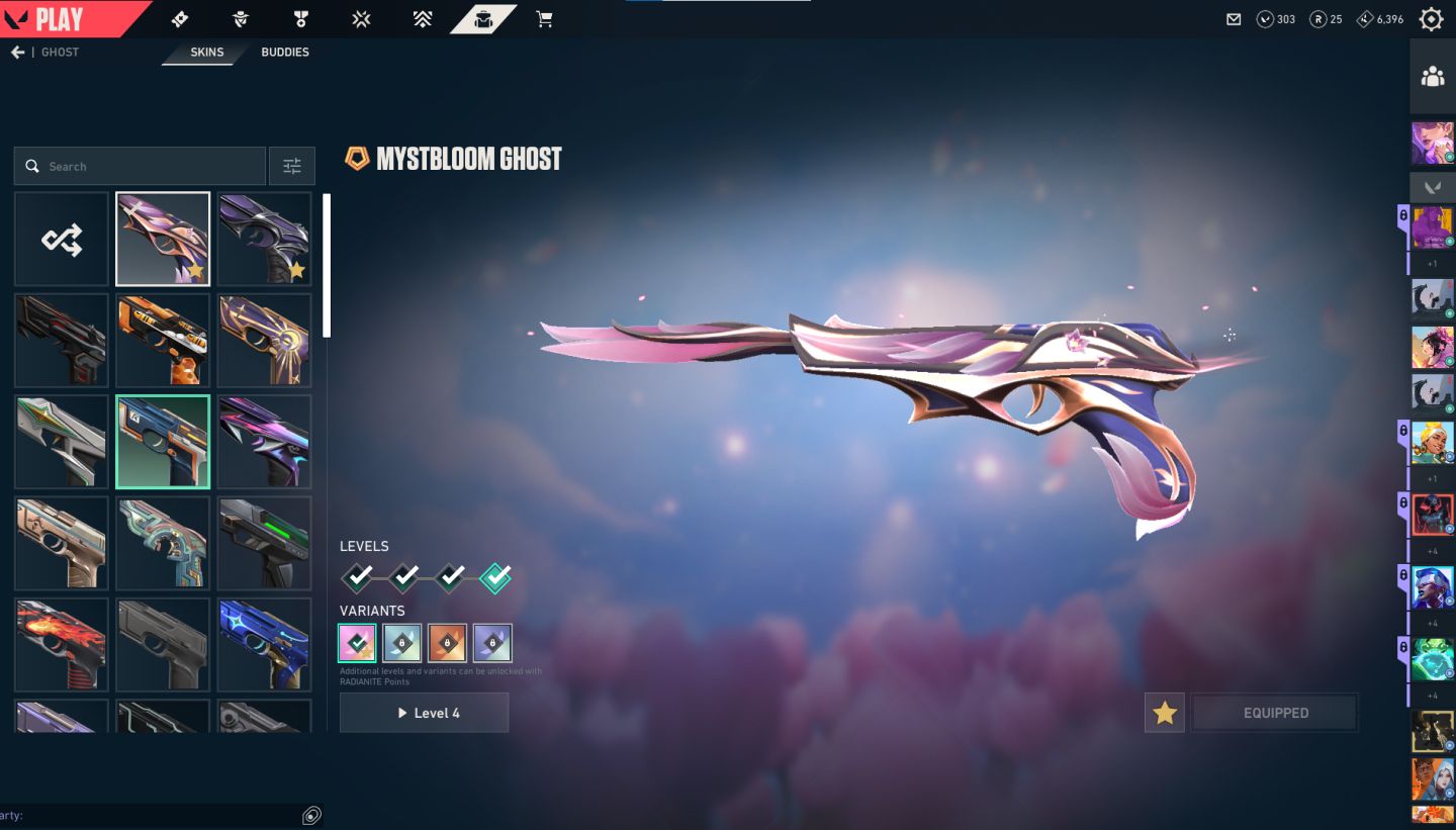 Conta de valorant cheia de skin