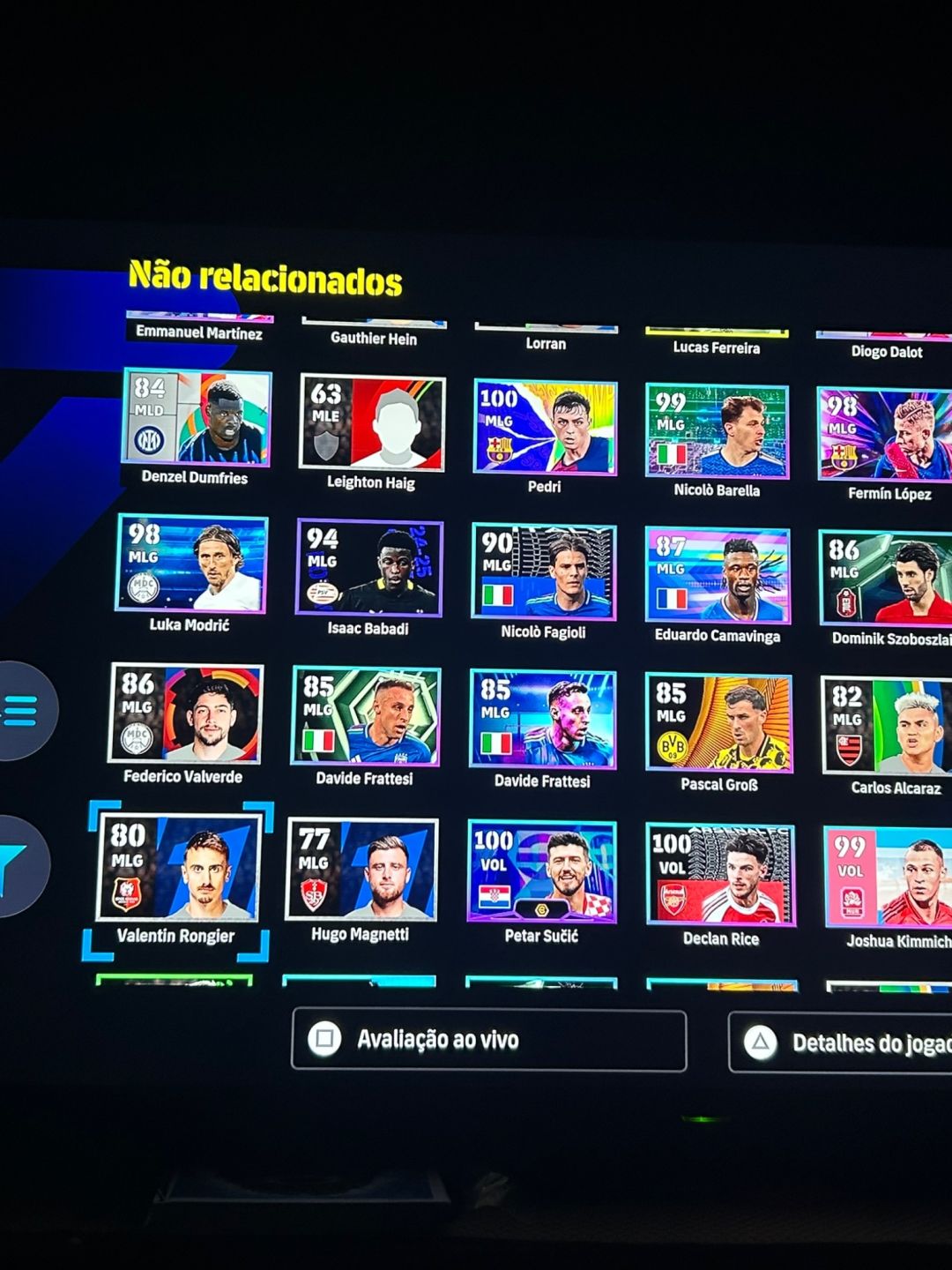 CONTA (PSN) EFOOTBALL TOP COM DEL PIERO