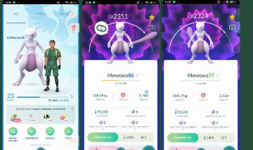 Pokémon GO Lv. 23 | 2x Mewtwo + Dialga Sombrio + Tapu Koko + Cresselia D400