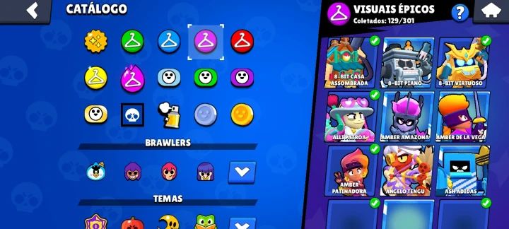 Conta de Brawl Stars com Mais de 100K Todos os Personagens e Muitos Prestígios