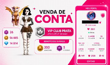 CONTA AVAKIN LIFE VIP PRATA ATIVA