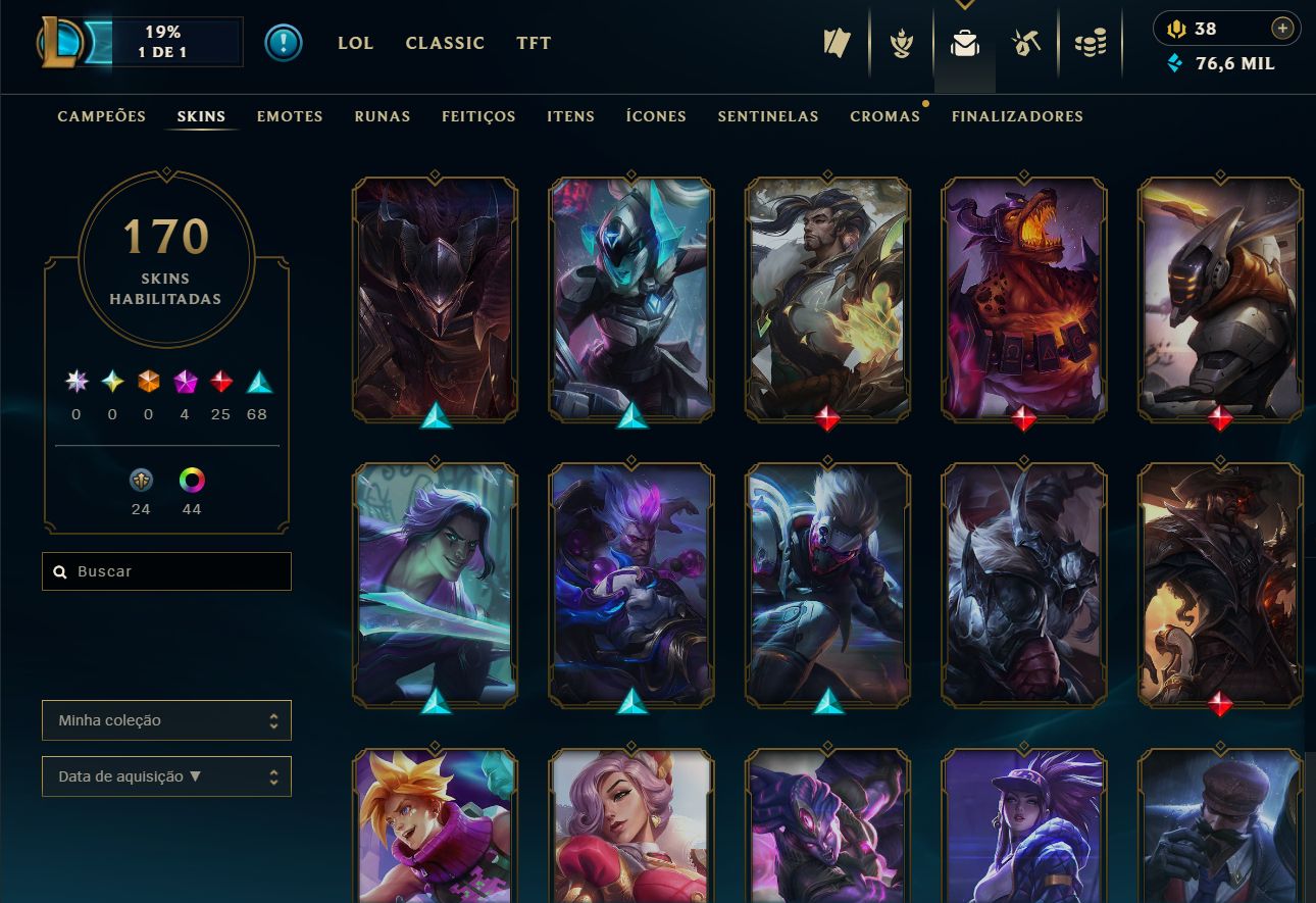 CONTA DE VALORANT E LEAGUE OF LEGENDS
