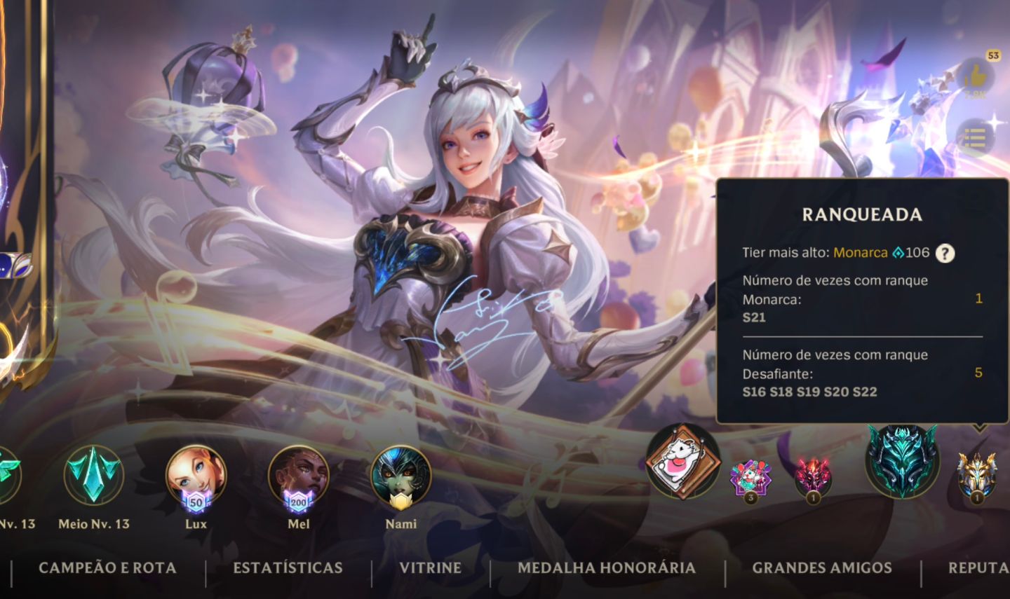 Conta de Wild Rift - Focada em Mid, Sup e Adc