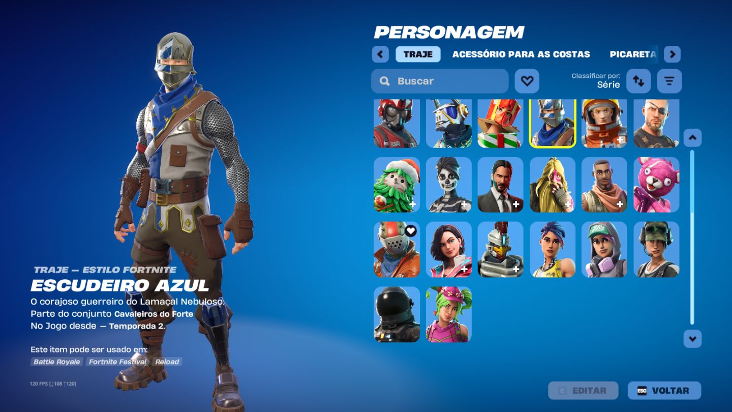 Conta de fortnite com seson 2 e take the l