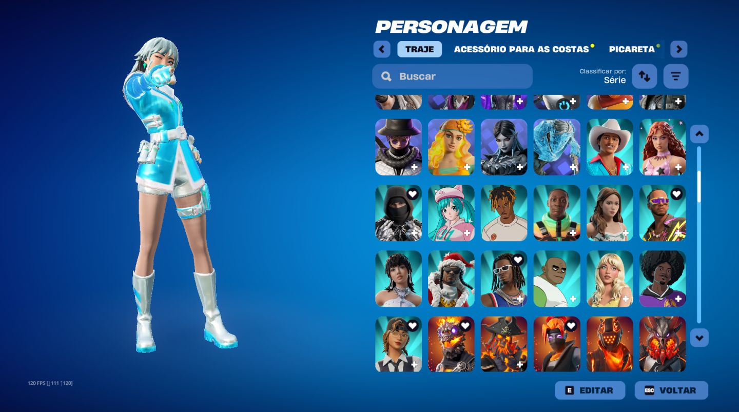 Conta fornite com mais de 7 anos de criaçao e 193 skins + rocket league