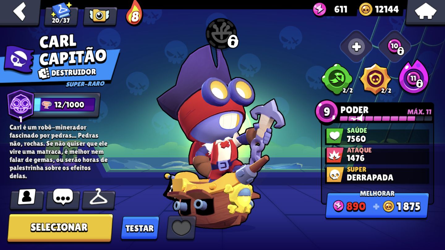 Conta de brawl stars, +80k de troféus