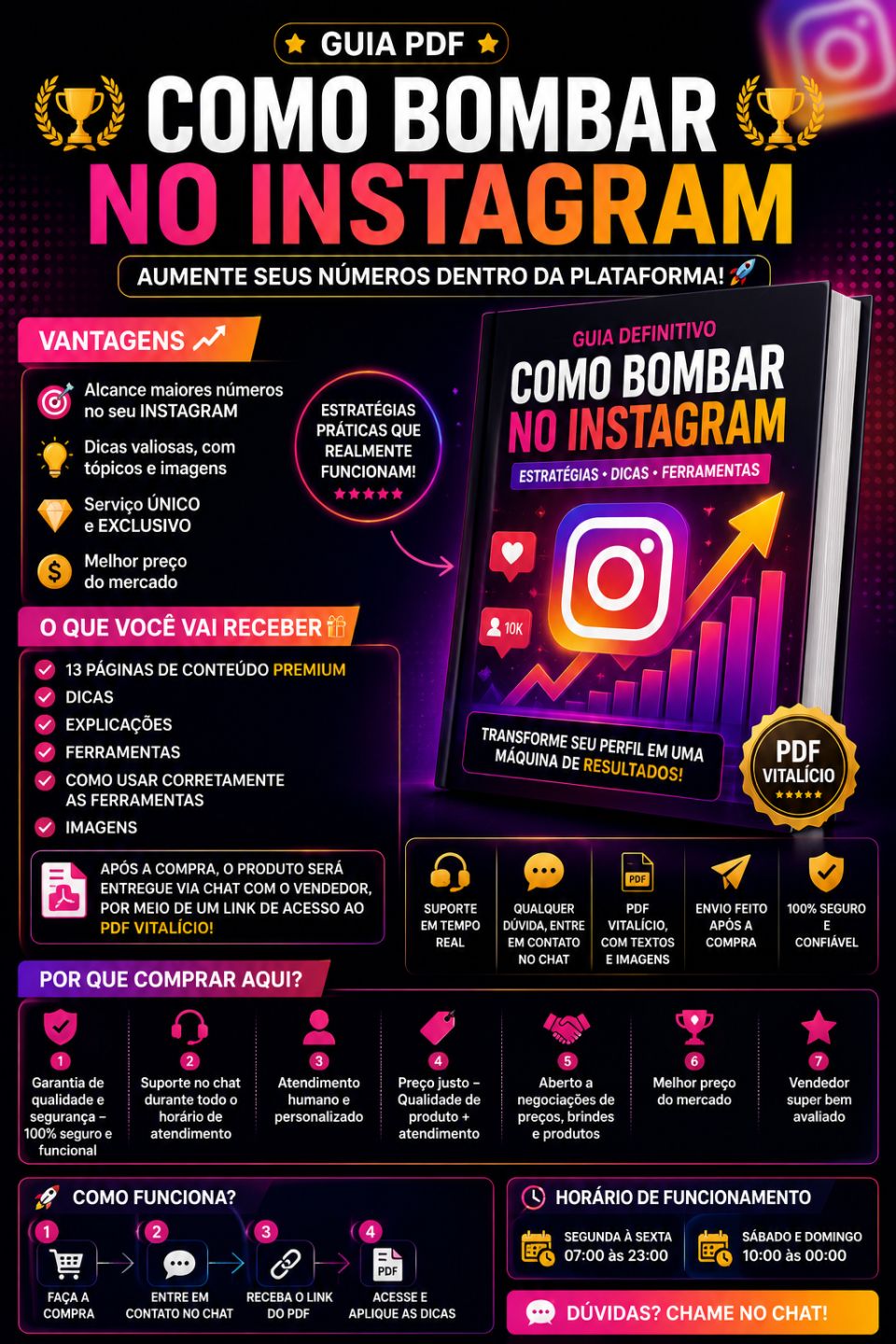 GUIA PDF - COMO CRESCER NO INSTAGRAM | MAIS ALCANCE E SEGUIDORES