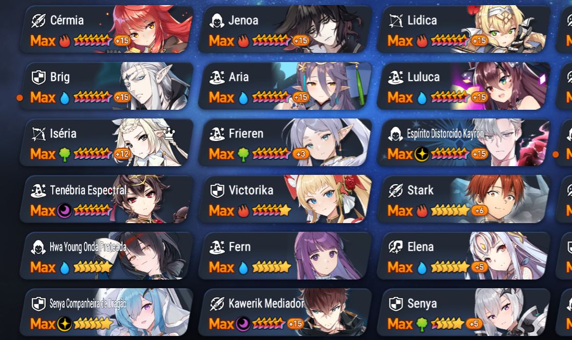 Conta iniciante Epic Seven com Collab Friefen