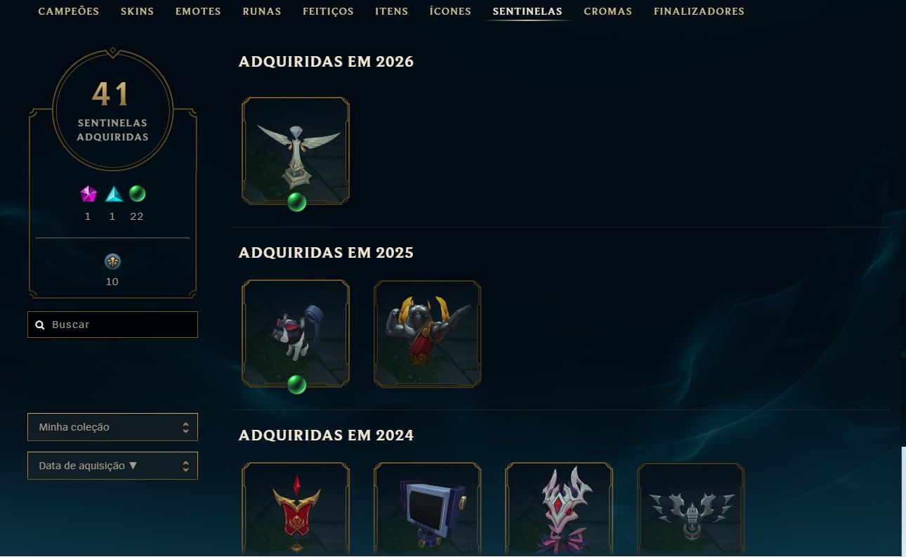 Conta de lol lvl 521 POSSUI TODOS OS DADOS