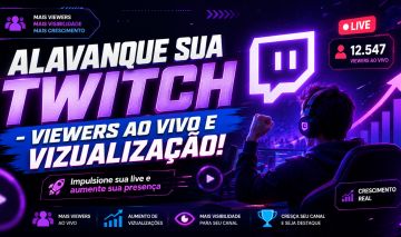 ALAVANQUE SUA TWITCH - VIEWERS AO VIVO E VIZUALIZAÇÃO!