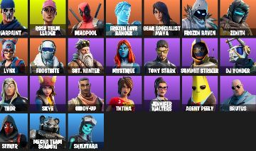 CONTA FORNITE SALVE O MUNDO FUNDADOR 33 SKINS