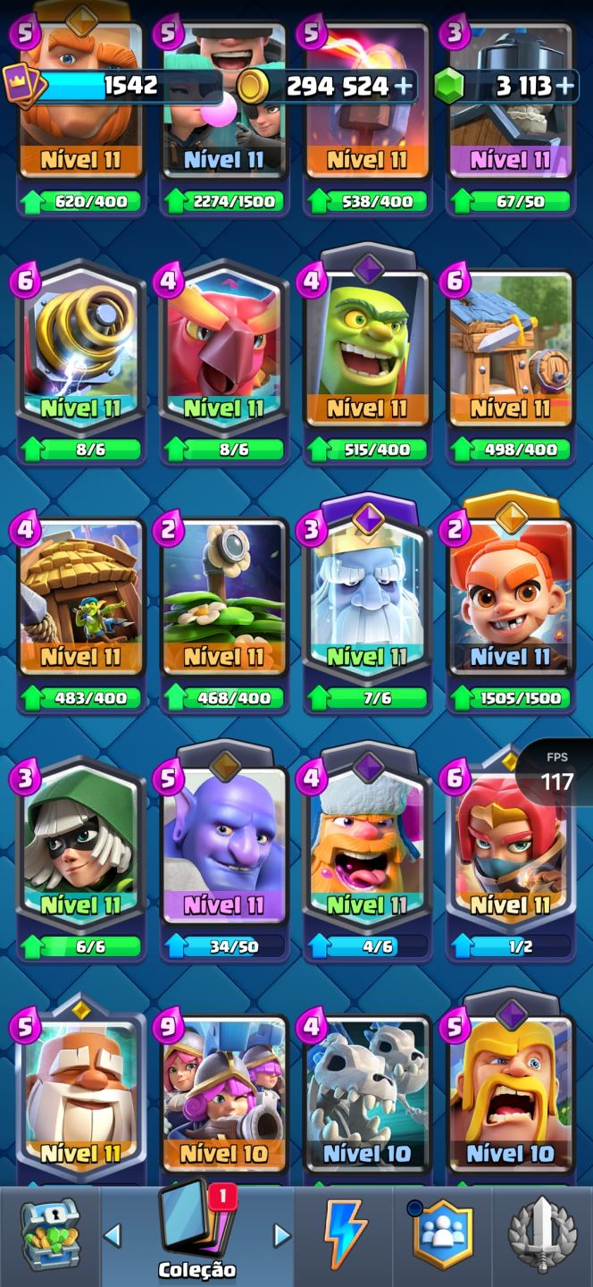 Conta Clash Royale