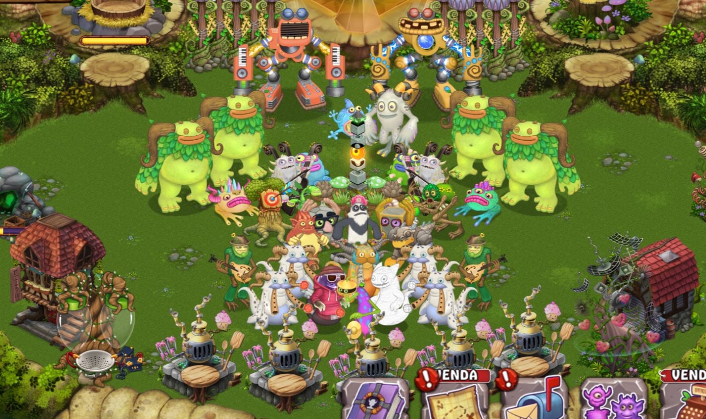 My Singing Monsters | Conta Nível 28 | Ilha Planta Quase Completa | 120M Moedas