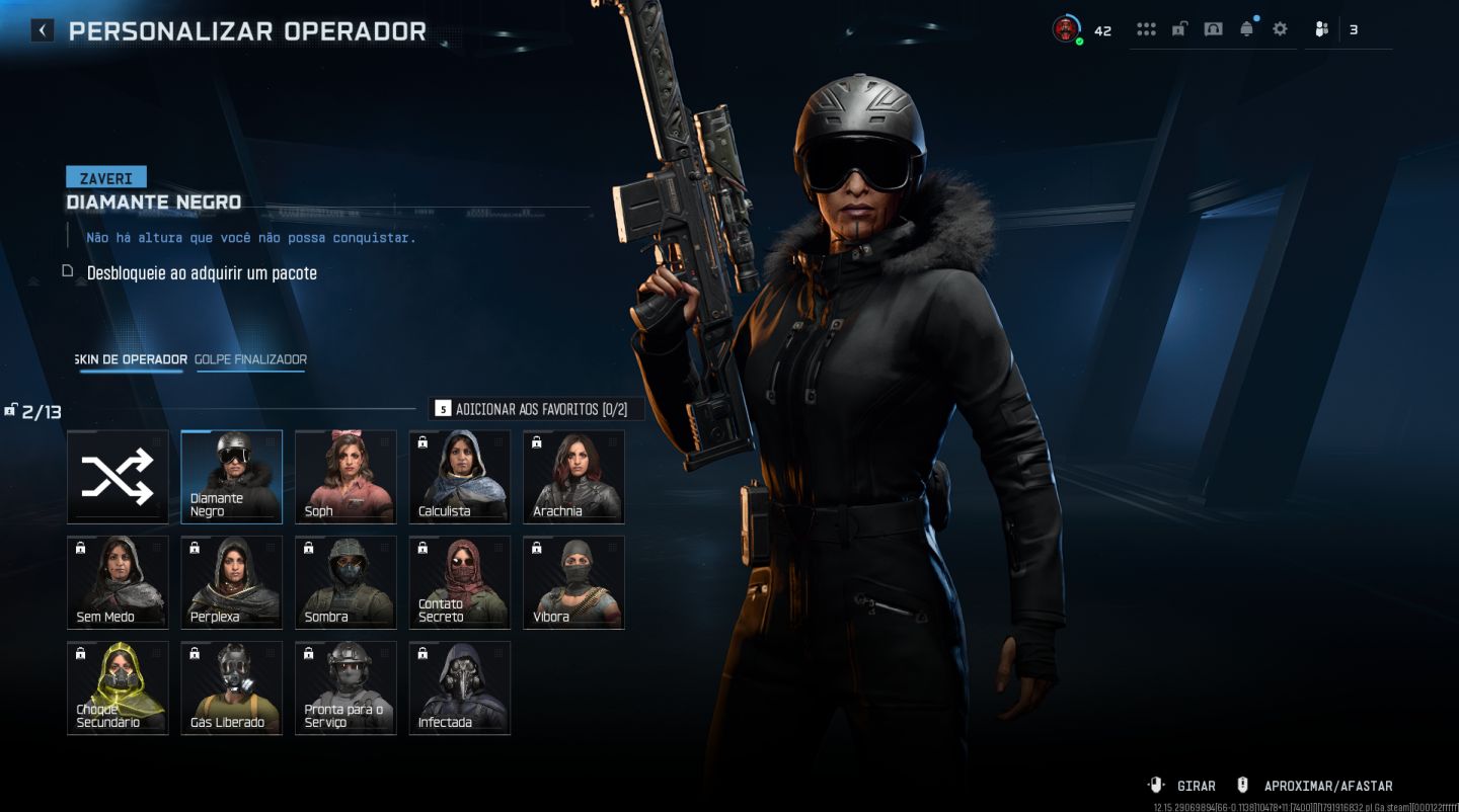 CONTA WARZONE IRIDESCENTE E MUITA SKIN