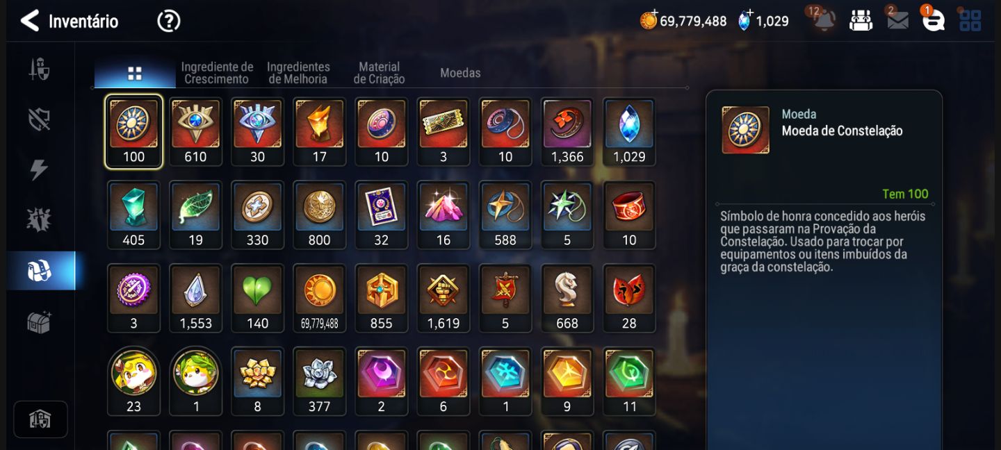 Conta starter epic seven collab czz completa+32 personagens 5 estrelas