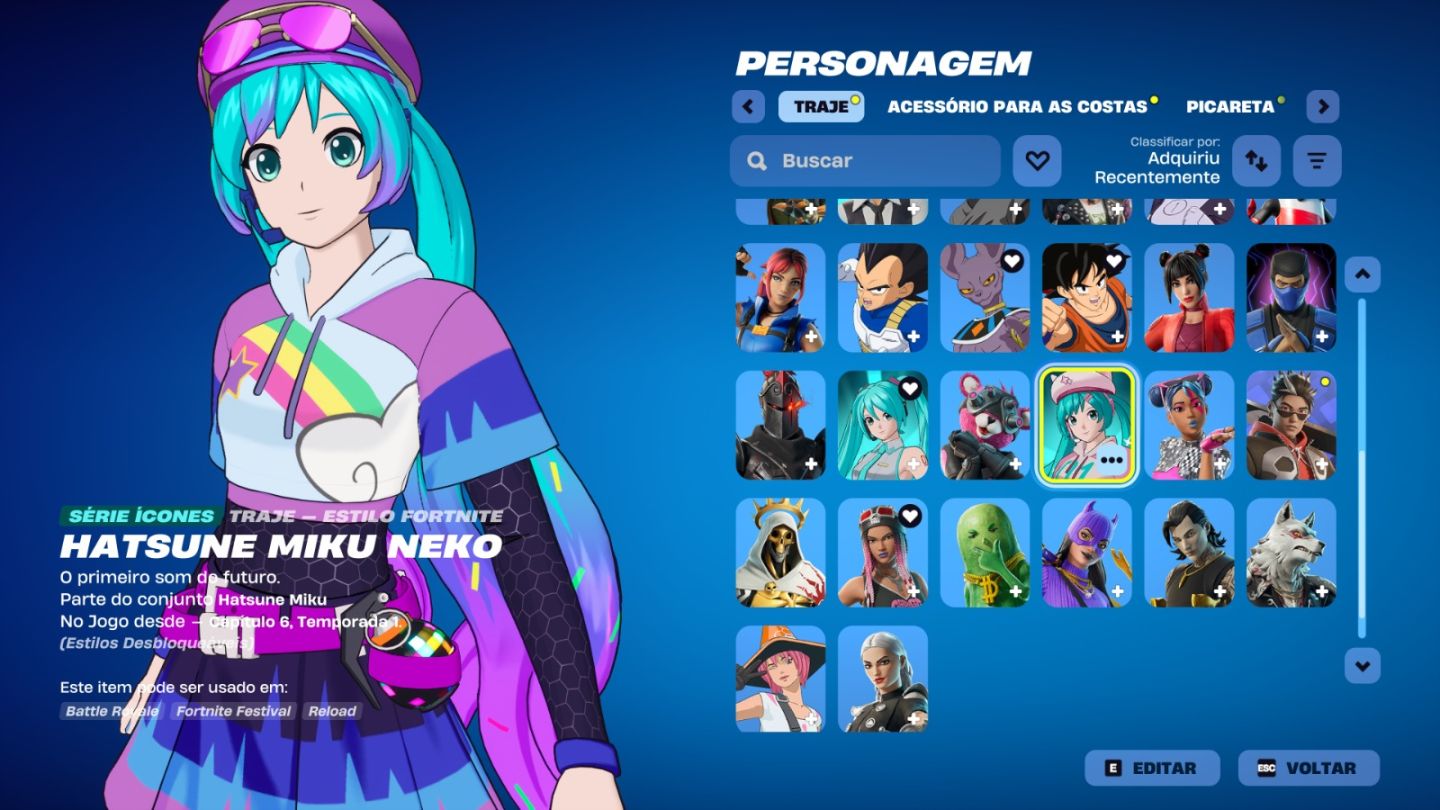 Conta de Fortnite com 42 Skins | Vegeta | Promoção!