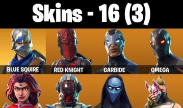 CONTA FORTNITE COM CAVALEIRO ROYALE, OMEGA, ATEMPORAL, CARBONETO E 16 SKINS!
