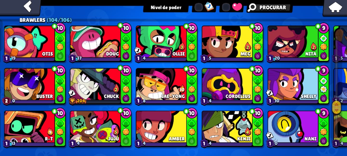 CONTA BRAWL STARS COMPLETA