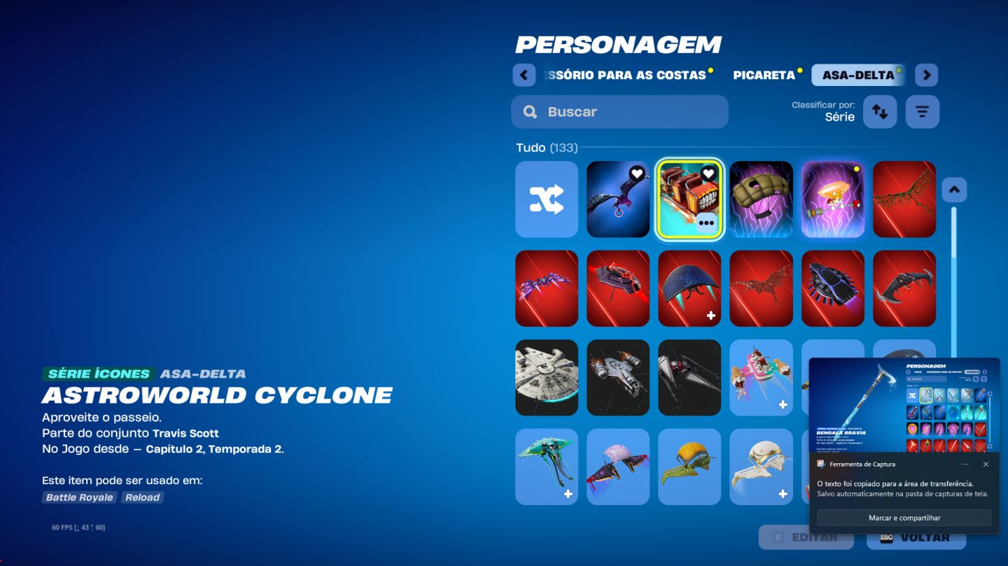 Conta antiga com mais de 180 skin