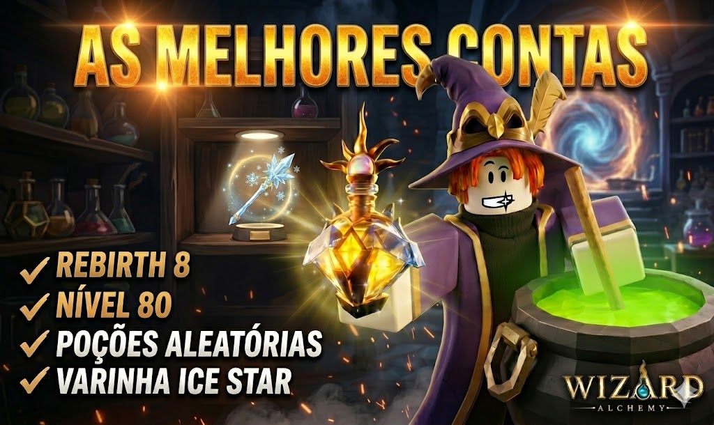 WIZARD ALCHEMY | CONTAS NÍVEL MÁXIMO PELO MENOR PREÇO DO SITE [CLIQUE AGORA!]