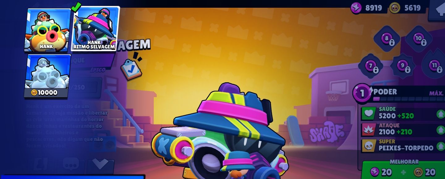 Conta de brawl com as melhores skin pra você se divertir