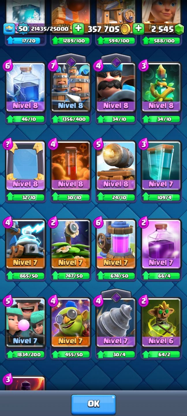CONTA DE CLASH ROYALE + 10K TROFÉU MEGA LVL 16 EVO