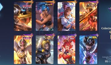 Conta 317 skin main Mid & Gold - Mobile Legends bang bang