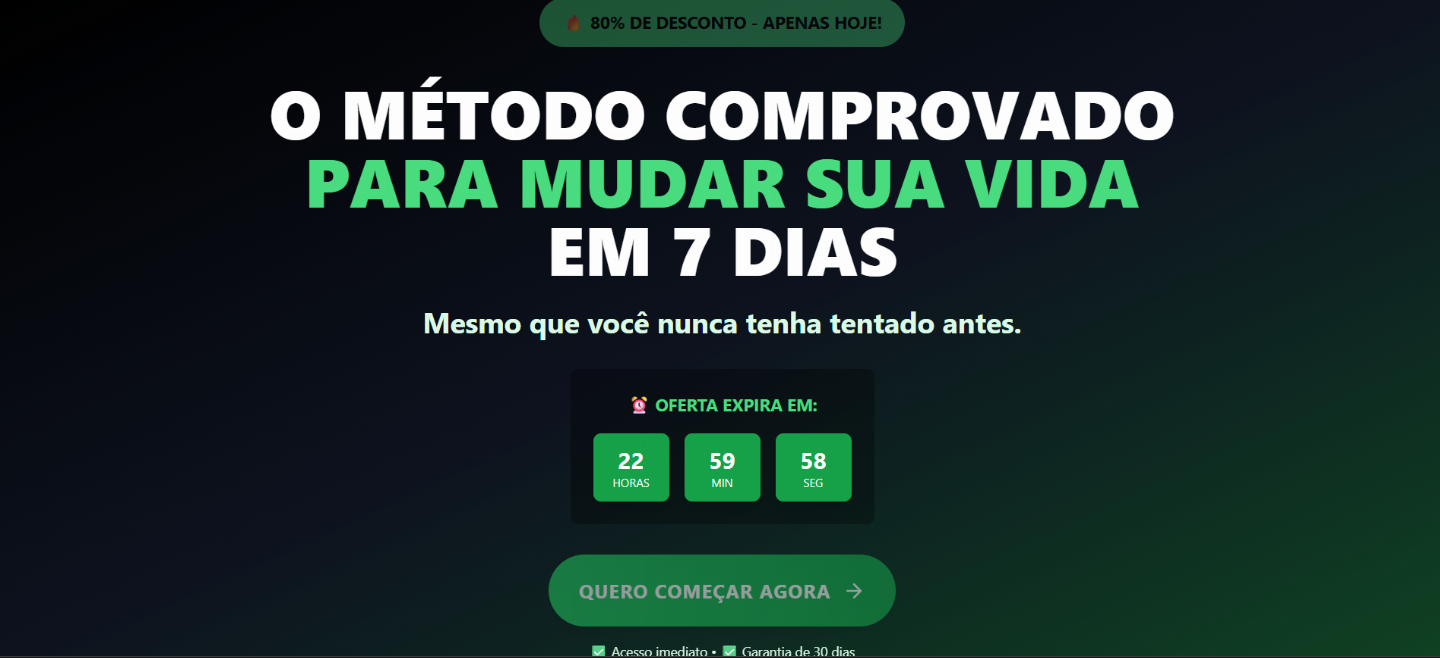 Crio uma Landing Page