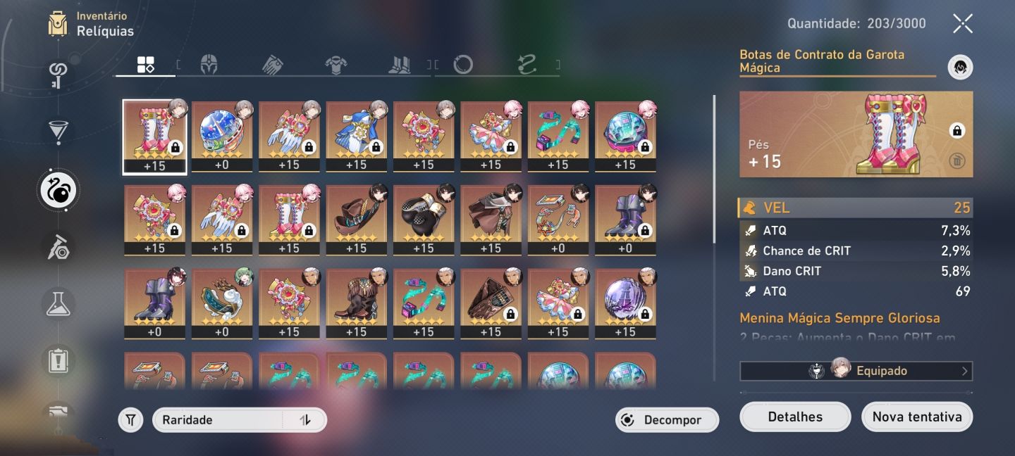 Conta Honkai - Pity 77 (Garantido) | Evanescia + Cone, Archer, Sparkle e mais!