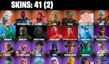 CONTA FORTNITE com PACOTE LENDAS de MENTA, TOM HOLLAND, 41 SKINS e MUITO MAIS!