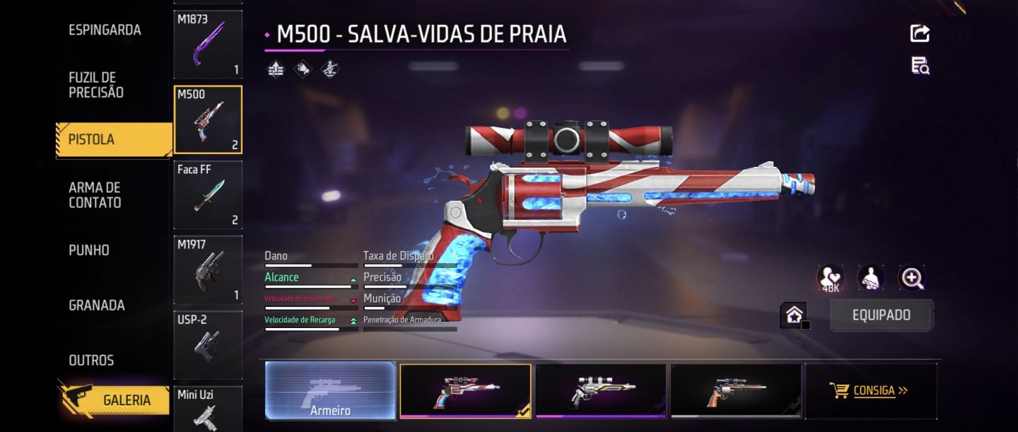 Conta de Free Fire LVL 46 + 158 Gemas