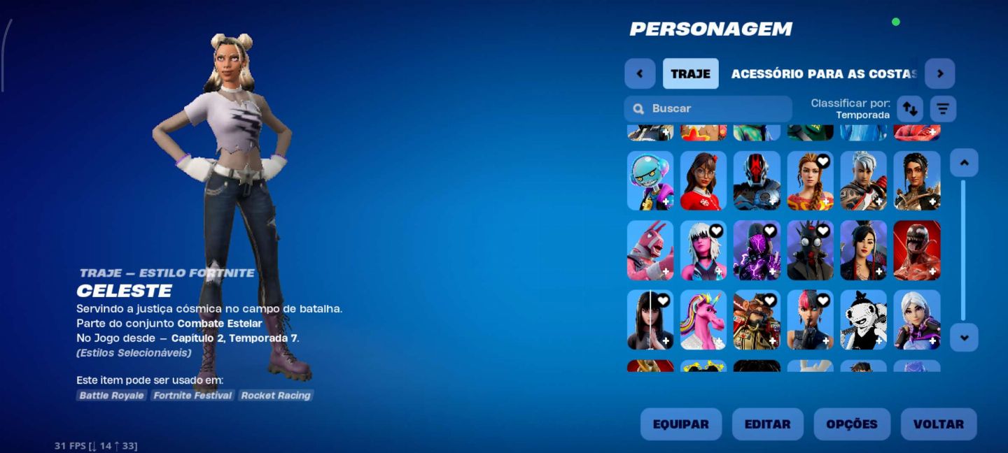 Conta fortnite com skins tryhard e OG Valor negociável pra sair rápido