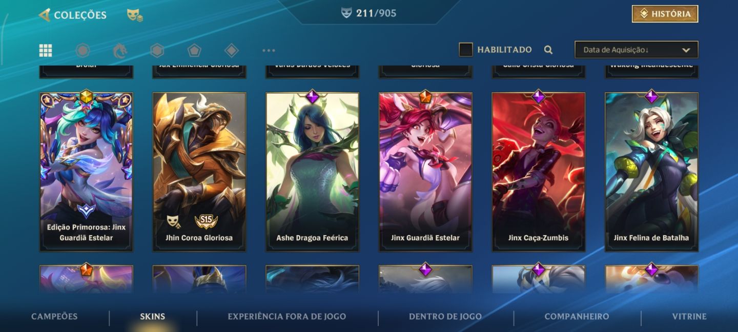 Conta wild rift 211 skin, já foi Challenger