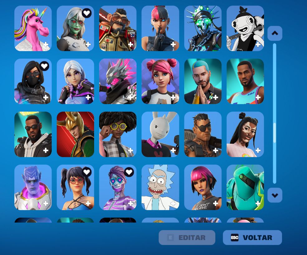 Conta epic focada no fortnite
