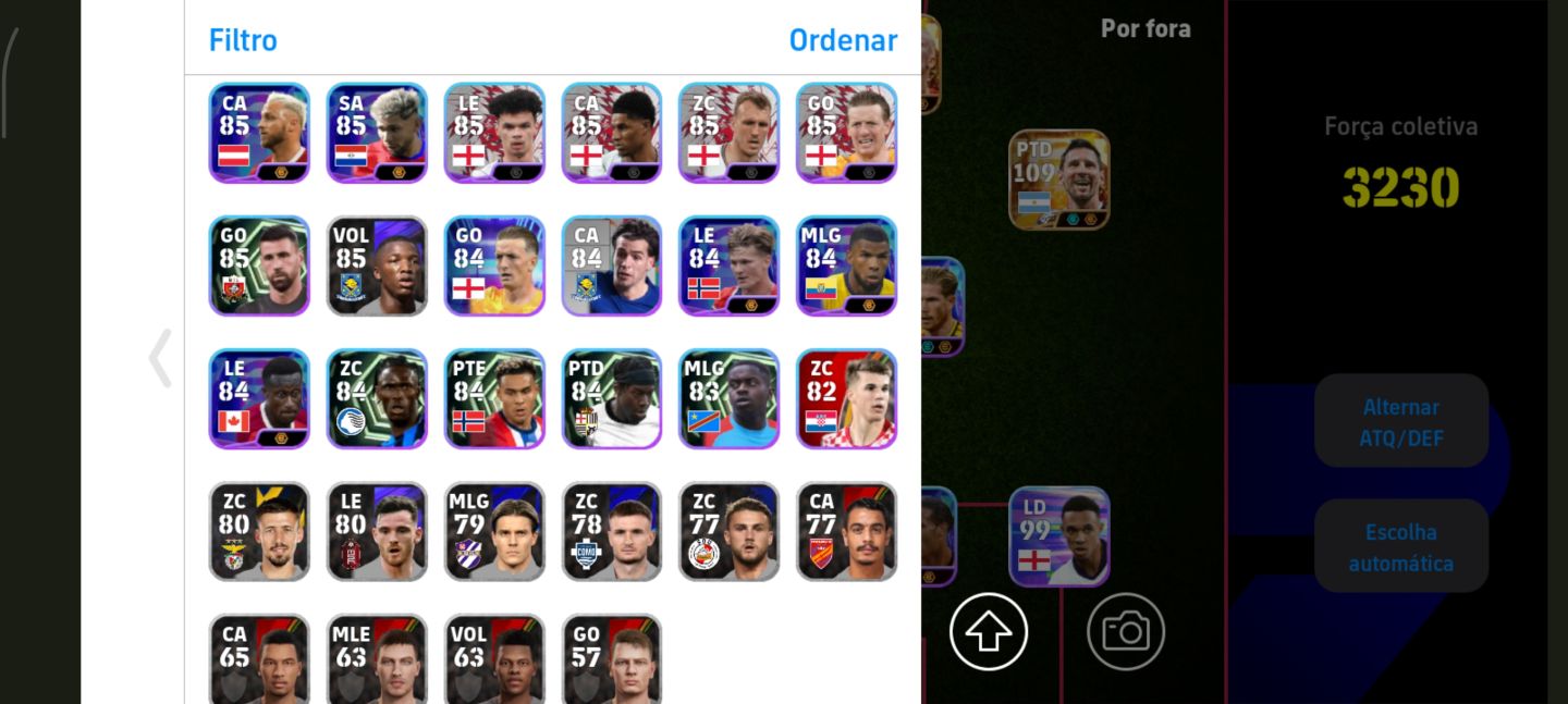 Conta de Efootball com 4 big time e vários épicos e show times