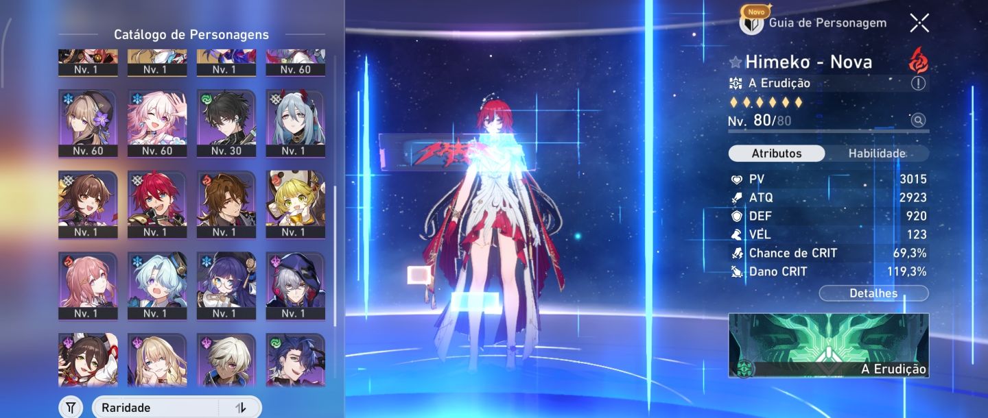 Honkai end game: time loba prateada e Himeko Nova. Pra sair rápido!