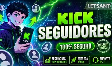 [Promoção de Maio] Kick Seguidores, Espectadores e Visualizacões ao vivo