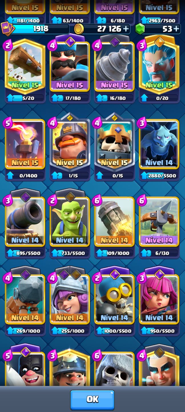 Conta de Clash Royale com 13k