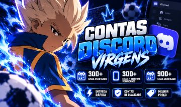 CONTAS DISCORD VIRGEM | CONTAS 30D+ | ENTREGA RÁPIDA | MELHOR PREÇO