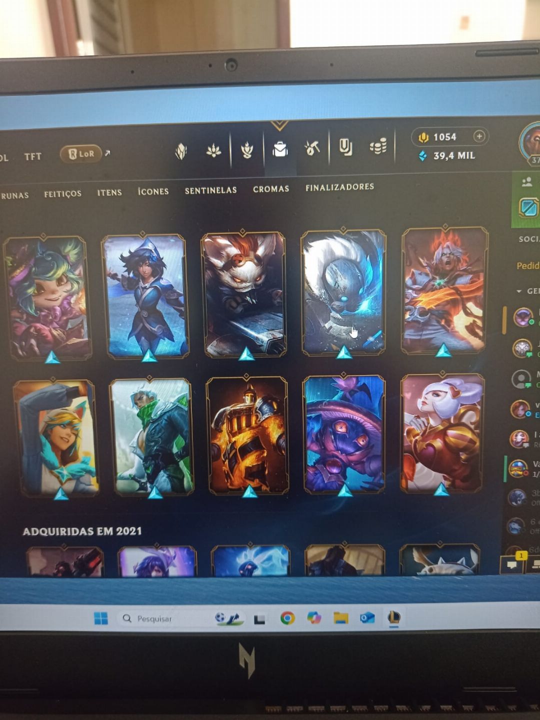 CONTA RIOT( LOL, WILRD RIFT, LOR, TFT) MAIS DE 1K E 500 GASTOS
