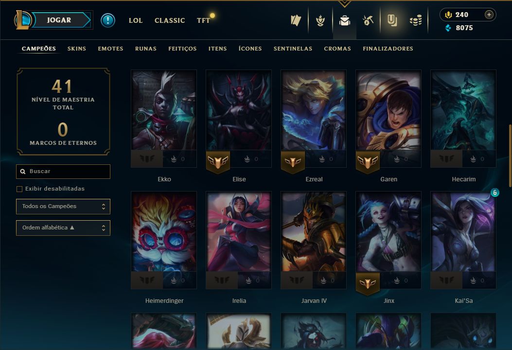 SKIN LENDÁRIA DEUS-REI GAREN + [ OURO 2 COM 75 PDLS ] + [ TROCA NICK ]