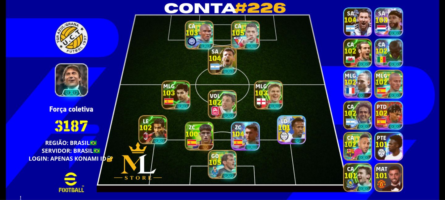 [Android/iOS] Contas eFootball Mobile 2027 | Várias Opções