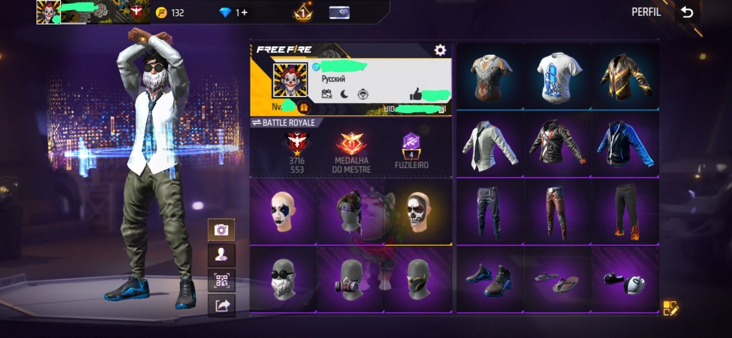 (Negociando preço )Conta de free fire com barbinha