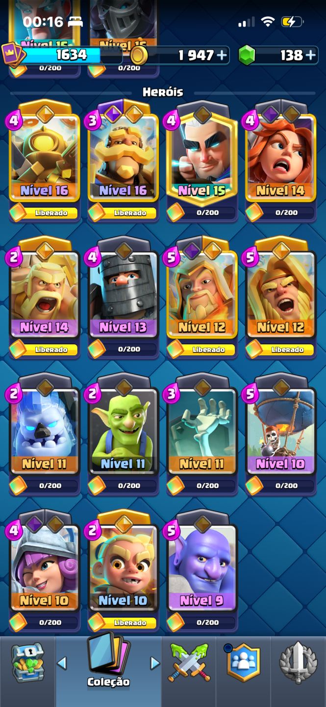 Conta de clash royale com 11750 troféus