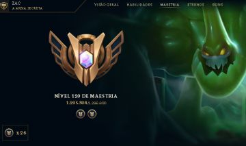 [CONTA LOL] DIAMANTE 4 MONO ZAC 1 MILHAO DE MAESTRIA SMURF COM DADOS