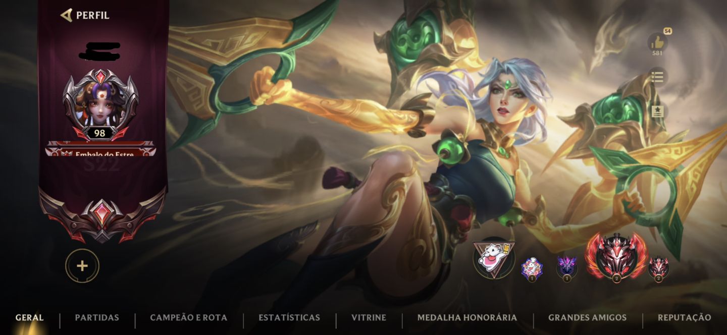 CONTA WILD RIFT GRÃO MESTRE NOVA TEMPORADA 8 SKINS MITICAS