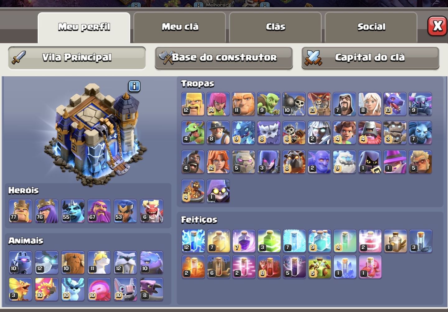 (PREÇO NEGOCIAVEL) CONTA CLASH OF CLANS CV 18