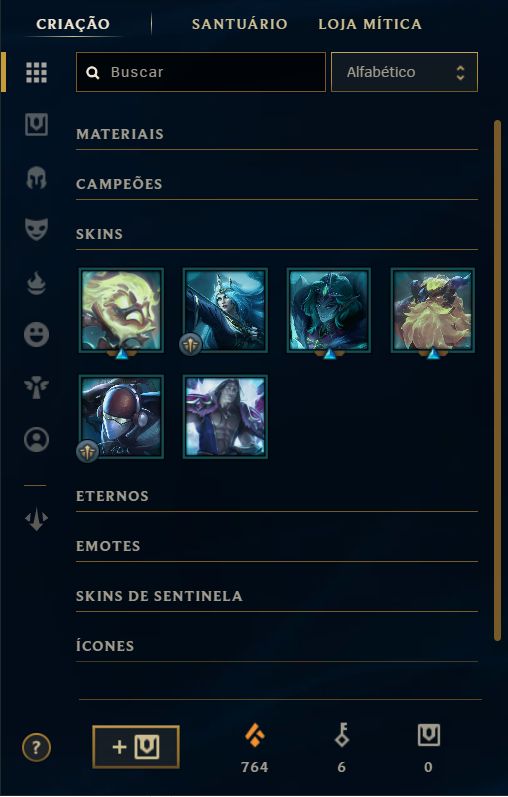 LOL BR | DIAMANTE IV | 97 SKINS | 2 MÍTICAS | 4 LENDÁRIAS | HONRA 5