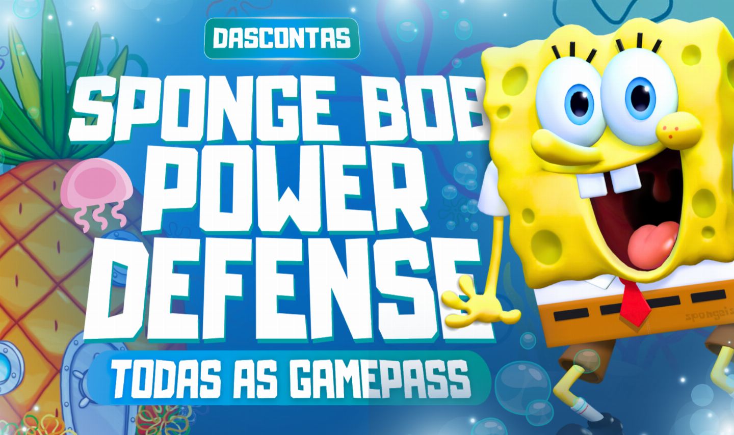 SPONGEBOB TOWER DEFENSE/DEFESA DA TORRE DO BOB ESPONJA/TODAS AS GAMEPASS