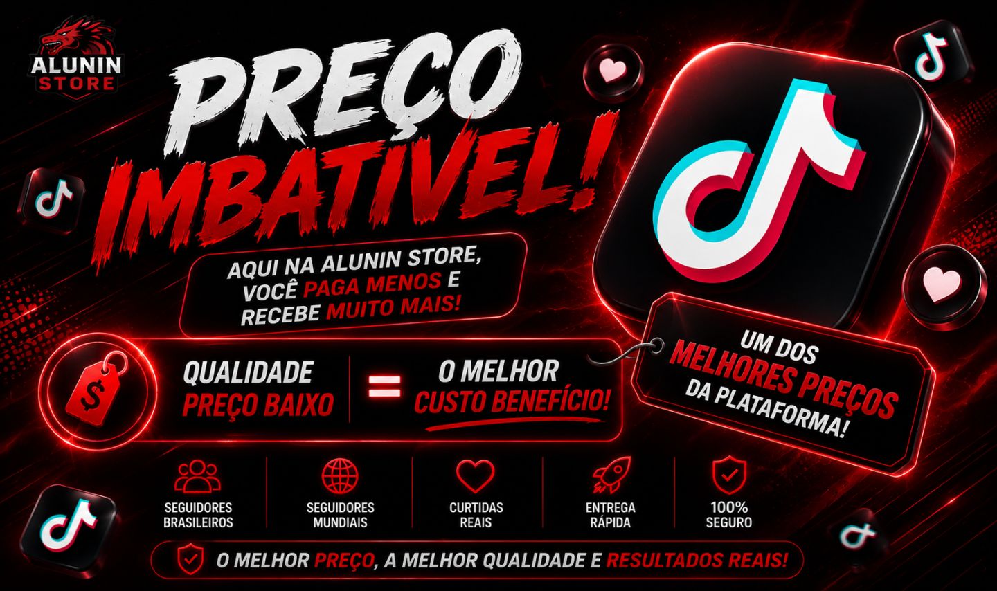 TIKTOK | SEGUIDORES BR E GRINGO | CURTIDAS | VIEWS